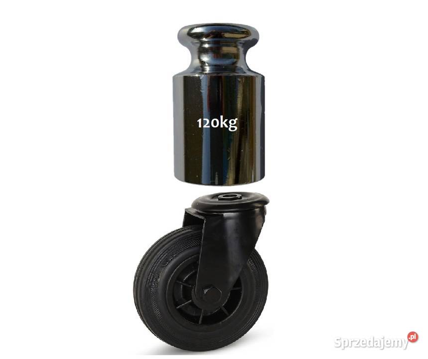Koło skrętne obrotowe 125 mm kółko 120 z gumy Kozienice