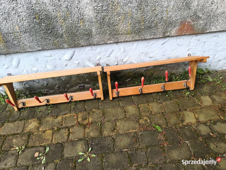 dwa wieszaki drewniane Pozostałe łódzkie Łódź sprzedam