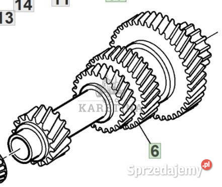 John Deere 6115R Wałek Skrzyni Biegów L168395 Pozostałe Jastrzębniki