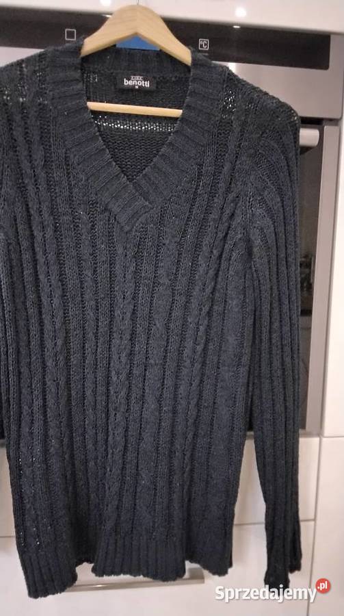 Sweter Granatowy w Warkocze Damski GINA BENOTTI lubuskie Nowa Sól sprzedam