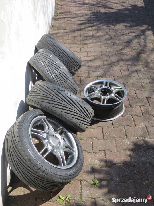 Komplet 4 kół pięciu felg 15 4x98 FIAT z 4 aluminiowe śląskie Radzionków sprzedam