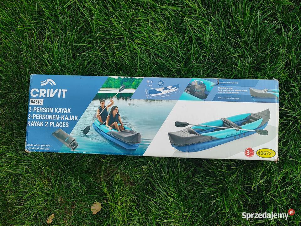 NOWY CRIVIT Kajak dmuchany 2osobowy 325 komplet sprzedam