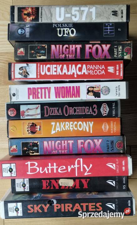Pakiet kaset z filmami na VHS 11 sztuk mazowieckie Warszawa
