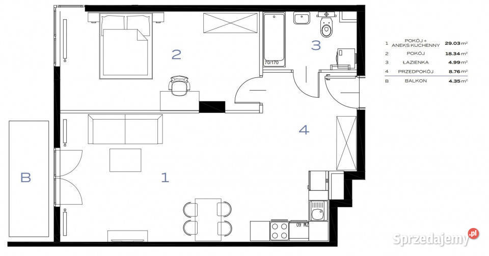 Sprzedam mieszkanie 613m2 2pokojowe Kraków 29 Nieruchomości