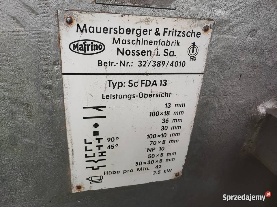 Nożyce uniwersalne prasa gilotyna do metalu Maków Podhalański sprzedam
