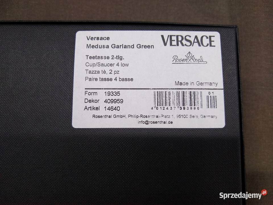 Filiżanka Rosenthal Versace Medusa Garland Green Kalisz