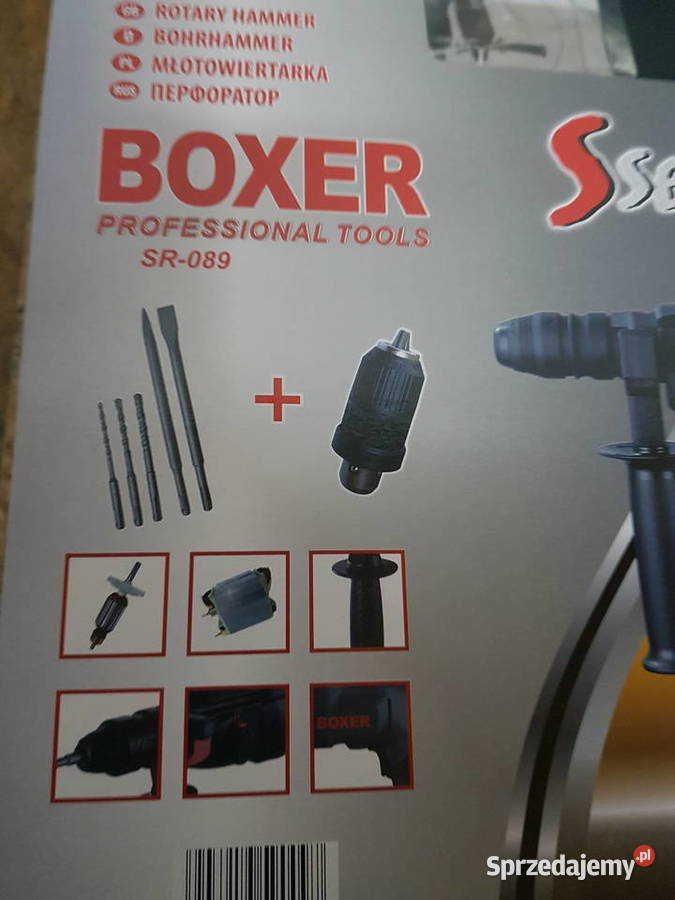 Młotowiertarka 2650 wat BOXER sr089 2 futerka Elektryczne Głogowa