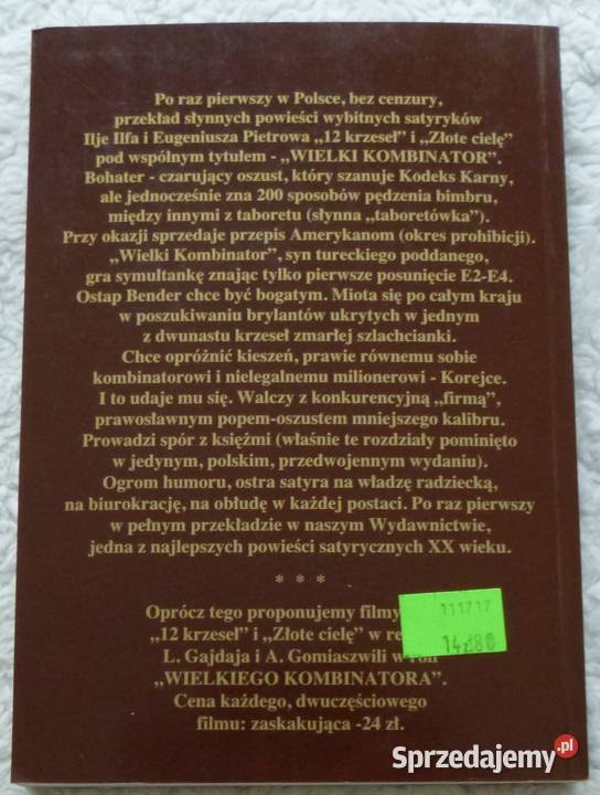 Wielki kombinator Ilja Ilf Eugeniusz Pietrow miękka