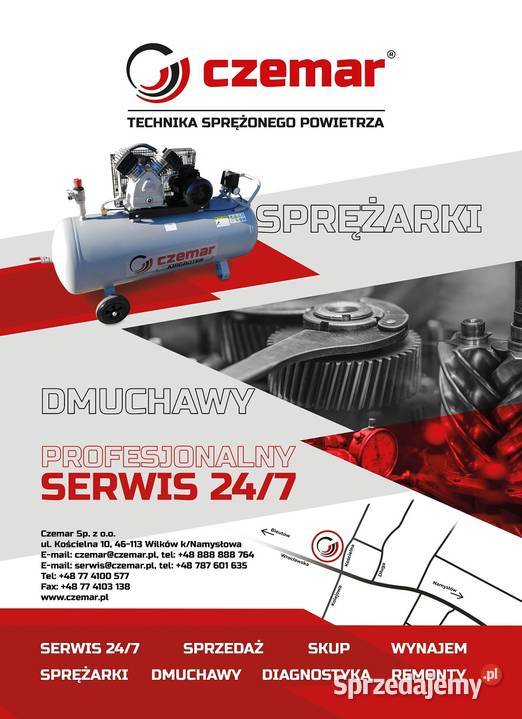 Sprężarka śrubowa kompresor ATLAS COPCO GA15 Wilków