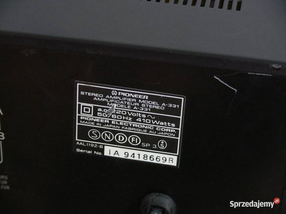 Wzmacniacz Pioneer A331 mocny 410 wat i sprawny