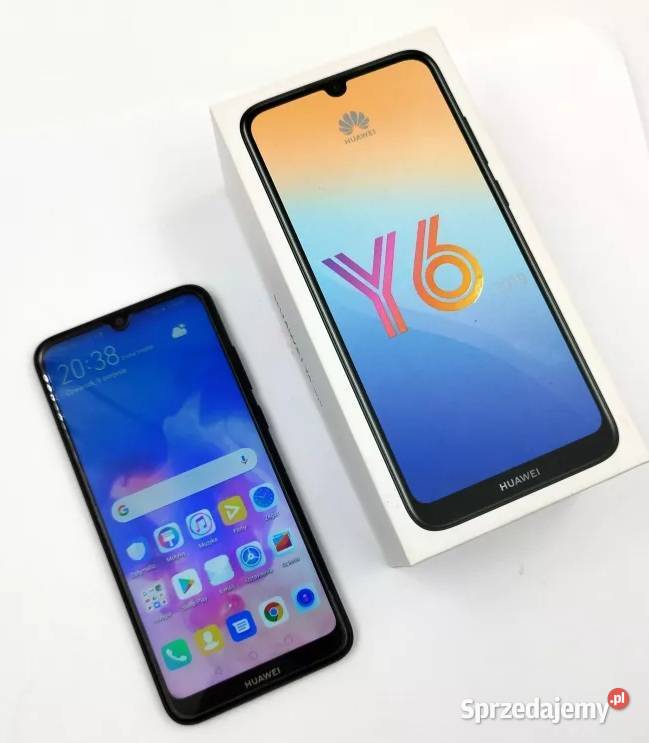 Huawei y6 2019 dwie Czarny i Niebieski Pyrzyce