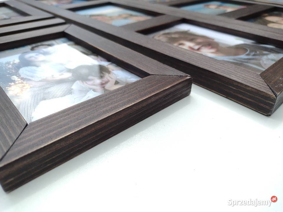 Drewniana Multirama Ramka na 13 zdjęć 10x15 Dekoracje i ozdoby Warszawa sprzedam