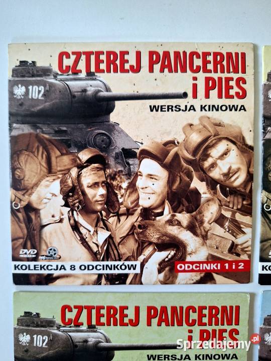 Płyt DVD Czterej pancerni i pies 4 sztuki Wrotnów