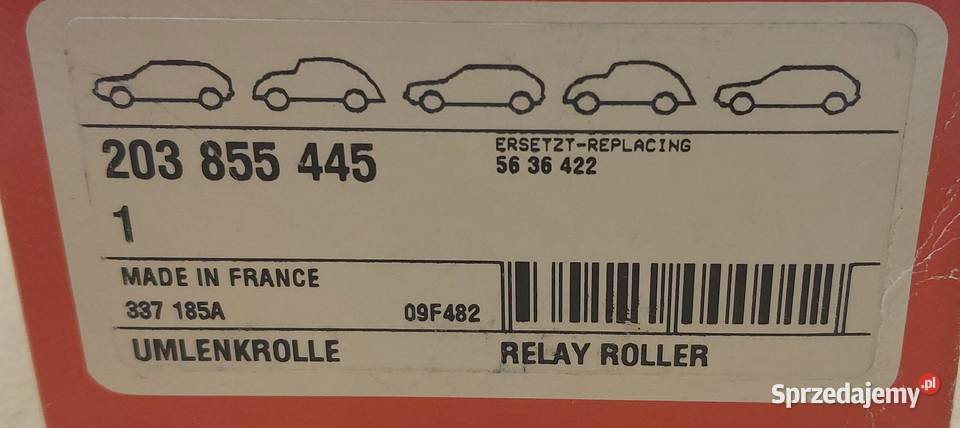 SKF ROLKA PROWADZĄCA OPEL VECTRA A B 25 V6 SAAB dolnośląskie Mielęcin sprzedam
