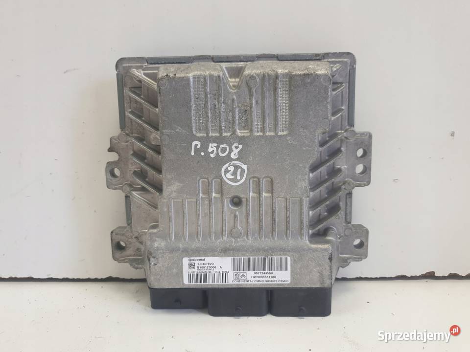 Peugeot 508 16 EHDI STEROWNIK SILNIKA 9677243580 Komputery Chełm