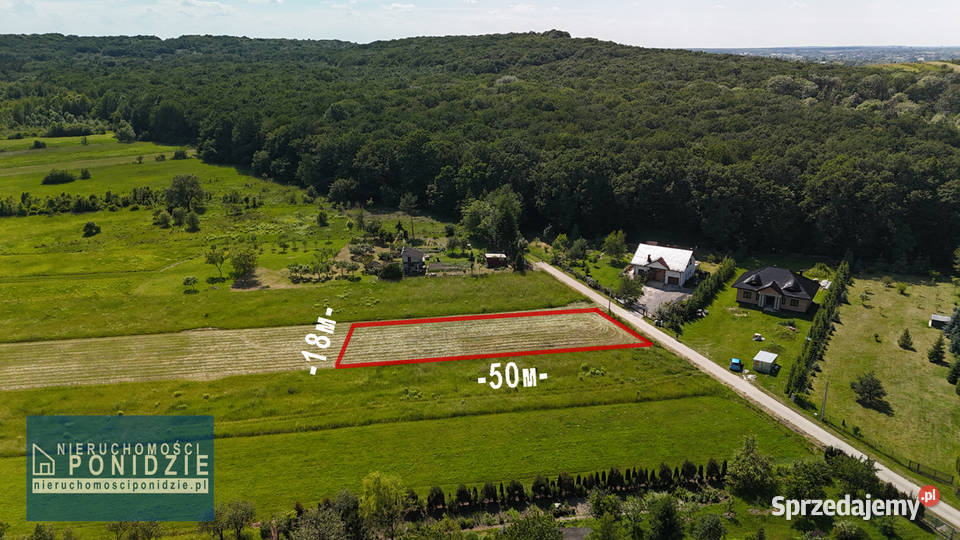 Działka budowlana lesie Widuchowa 950m2 Busko-Zdrój