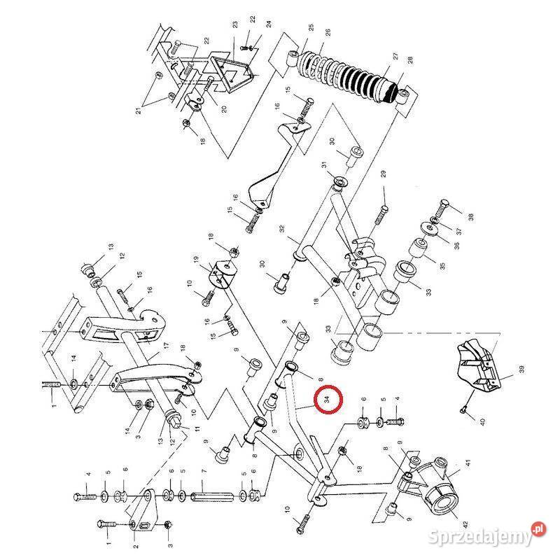 Wahacz tylny górny lewy do quada Polaris małopolskie Nowy Sącz sprzedam