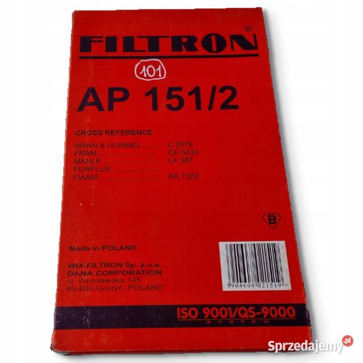 FILTR POWIETRZA Filtron AP 1512 AP1512 Ford Chełm sprzedam