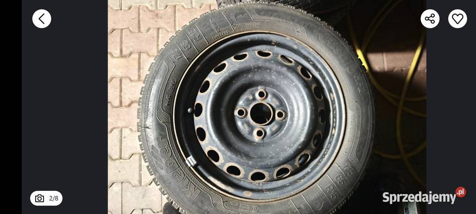 Sprzedam koła z oponami 17565r15 Kleber zima 4 Gostyń