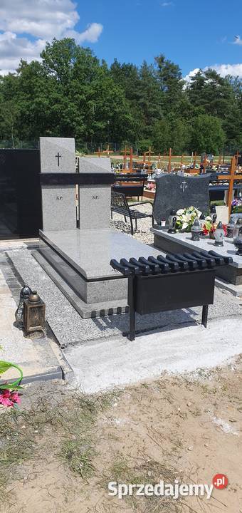 Nagrobek bohus grey szwed z posadzka Świdnica