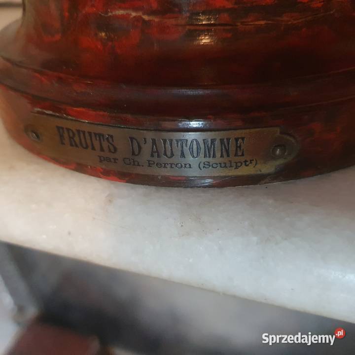 Sprawnasygnowana duża lampa naftowa autorstwa Antyki dolnośląskie Wrocław