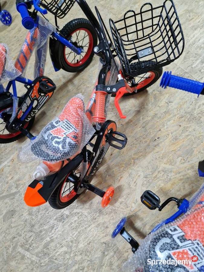 Rowerek 12 pomarańczowy niebieski sport Głogowa