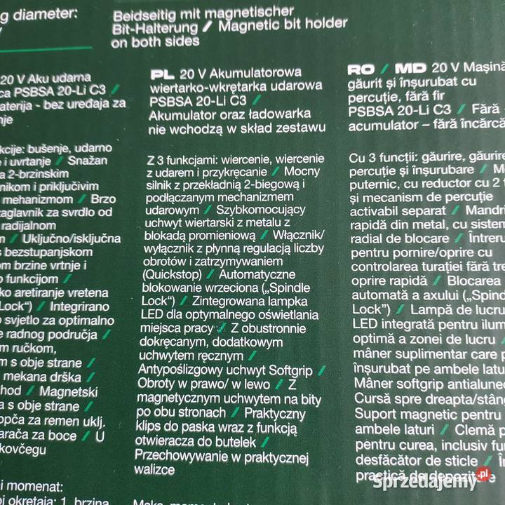 Wkrętarko wiertarka udarowa akumulatorowa mocna śląskie Żory sprzedam