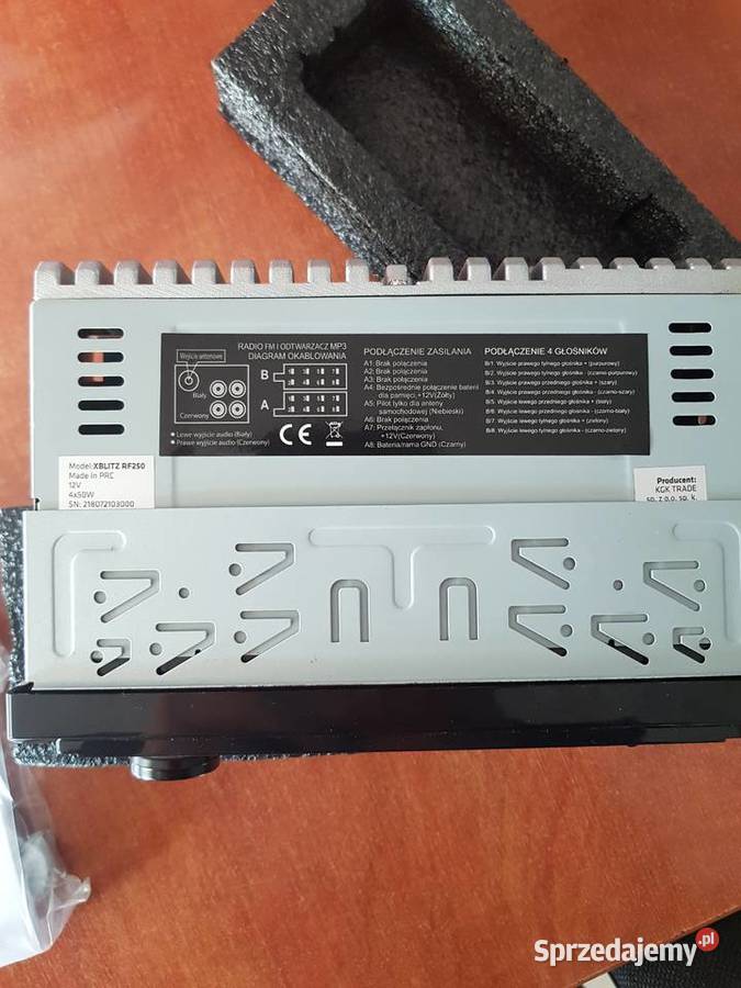 Radio samochodowe Xblitz RF250 BT AUX Sulechów