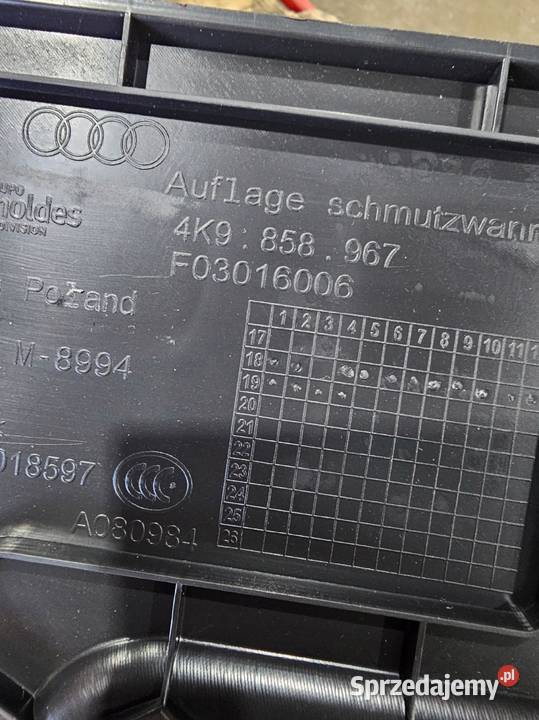 PODŁOGA BAGAŻNIKA AUDI A6 C8 4K9858967 śląskie Przystajń