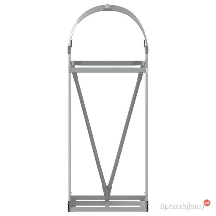 Stojak na drewno jasnoszary 40x45x100 stal sprzedam