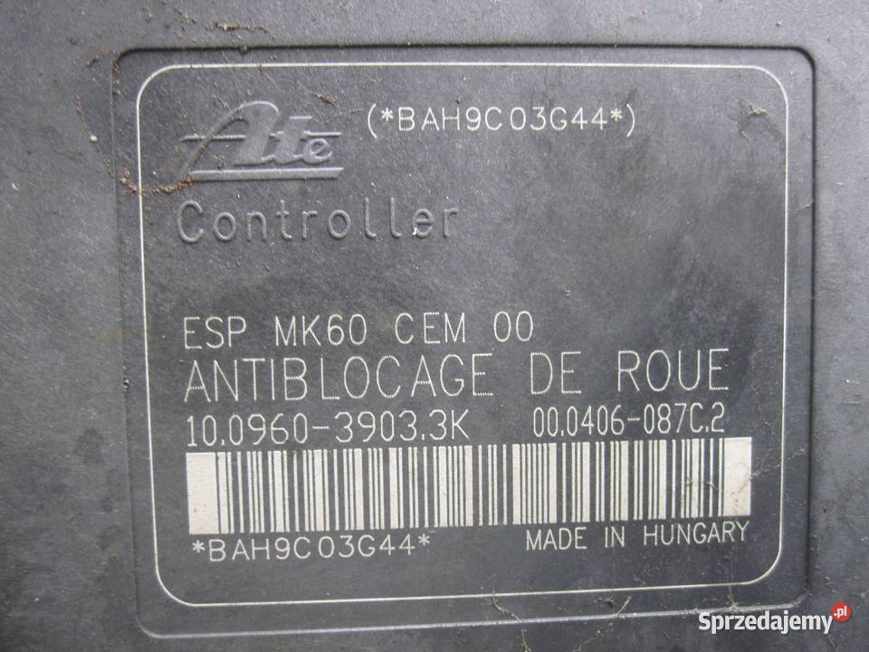 CITROEN C3 PICASSO 09r pompa ABS 9665370880 osobowe