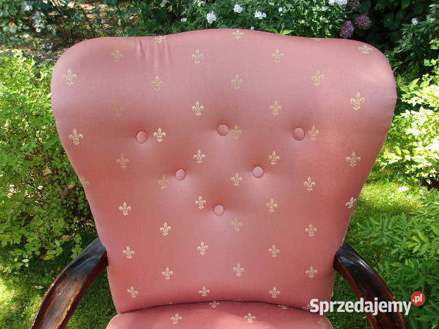 Oryginalny fotel w stylu francuskim mazowieckie Piaseczno sprzedam