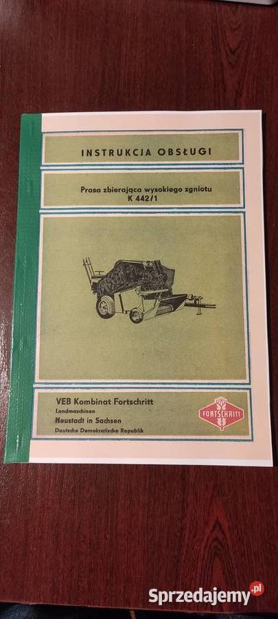 instrukcja prasa fortschritt k 4421 polsku Stalowa Wola