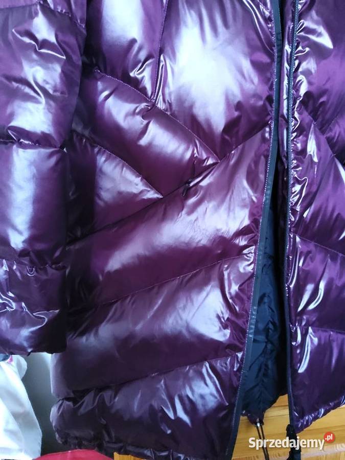 Kurtka damska nowa puchowa 38 fioletowa