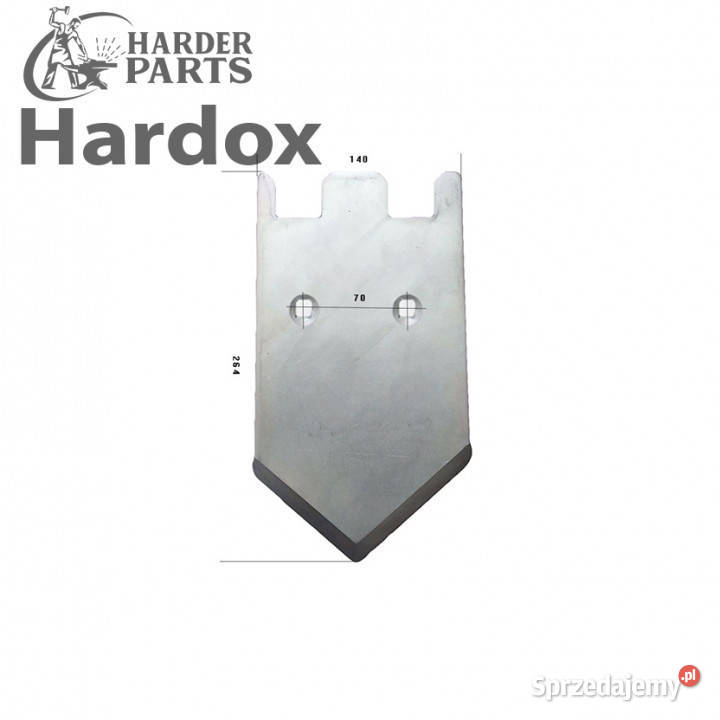 Lemiesz HARDOX 08900032L do kombajnu nieuszkodzony