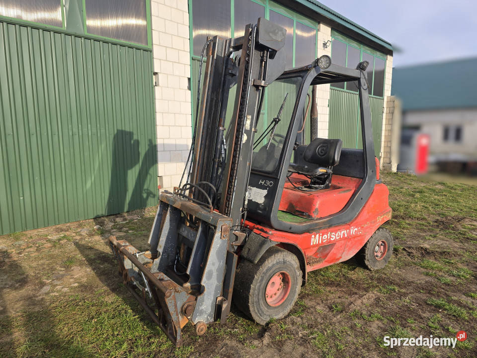 BEZ MINIMALNEJ Wózek widłowy LINDE H30 D z EURO sprzedam