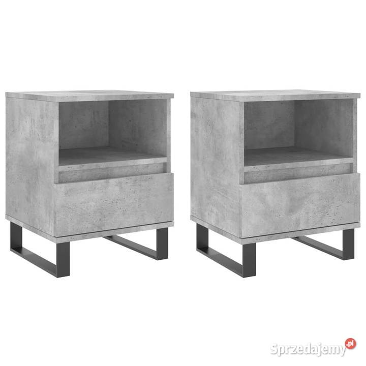 Szafki nocne 2 szarość betonu 40x35x50 WM830645 mazowieckie Warszawa