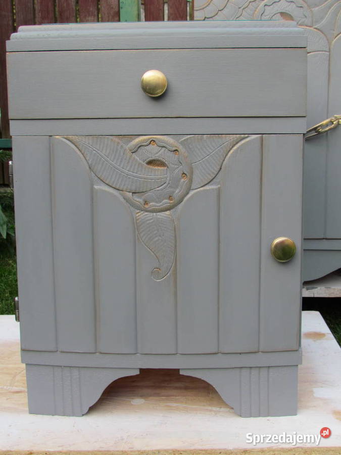 stara komodaszafki nocne dąb shabby rozjaśniony zachodniopomorskie Stepnica