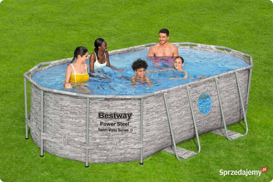 BASEN OGRODOWY STONE VISTA 427x250x100 BESTWAY Pływanie Jasło