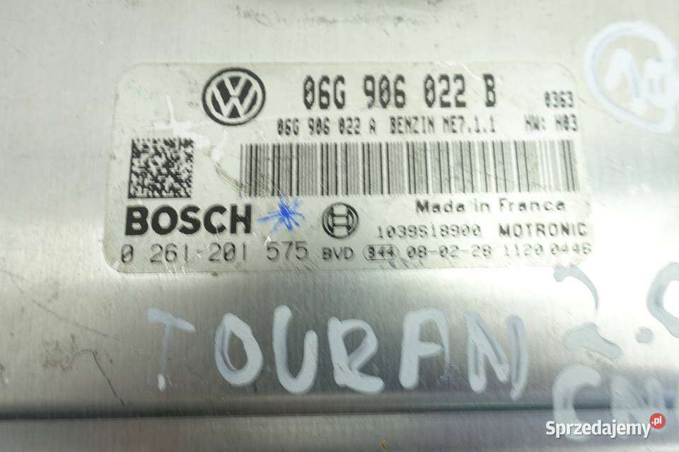 VW Touran 20 FSI KOMPUTER SILNIKA sterownik Chełm sprzedam
