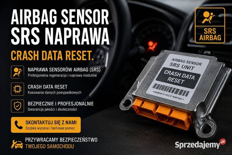 SRS Airbag sensor naprawa CRASH DATA Olsztyn Naprawa i warsztat serwis