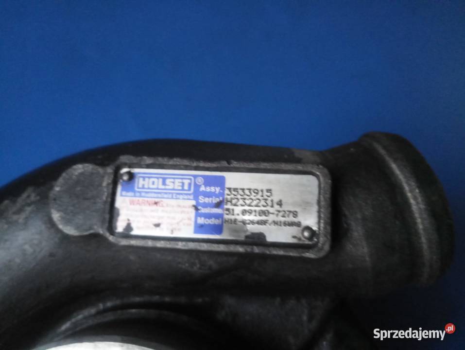 Turbosprężarka Holset 3533915 MAN L2000 Le Silniki i osprzęt