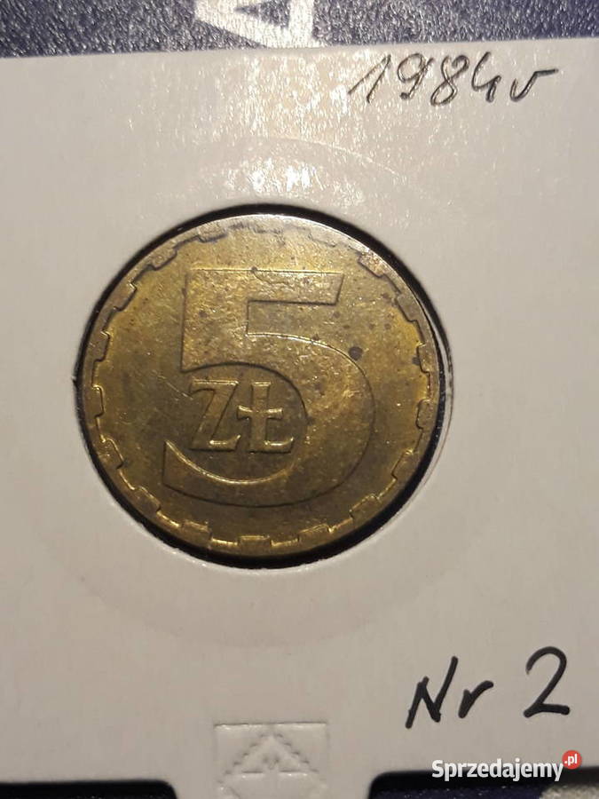 5 złotych 1984 r 2 około mennicze Konin