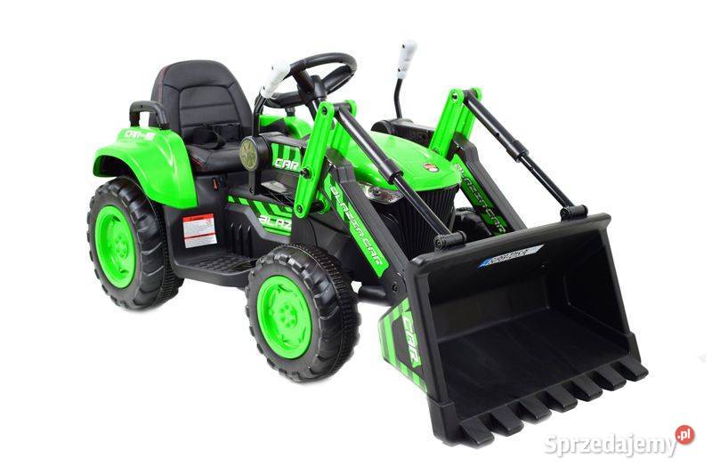 BAWIBUS Autko TRAKTOR z łyżką przyczepą na Rowerki i pojazdy Myszków