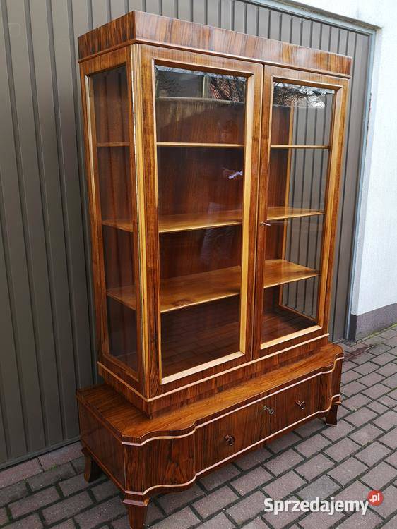 Witryna Serwantka ARTDECO Orzech Politura Stara Swarzędz