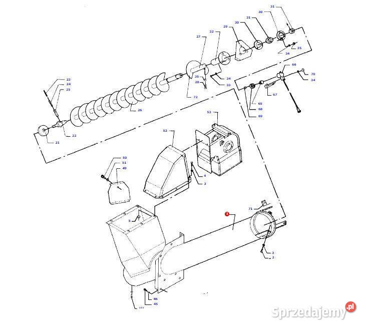 Massey Fergusson MF 30 obudowa D28580115 Jastrzębniki