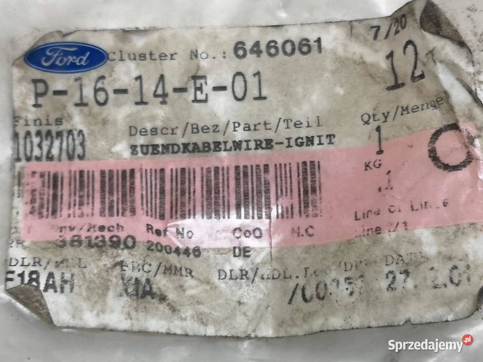 PRZEWÓD ZAPŁONOWY FORD GALAXY I 28 19952000 NOWY