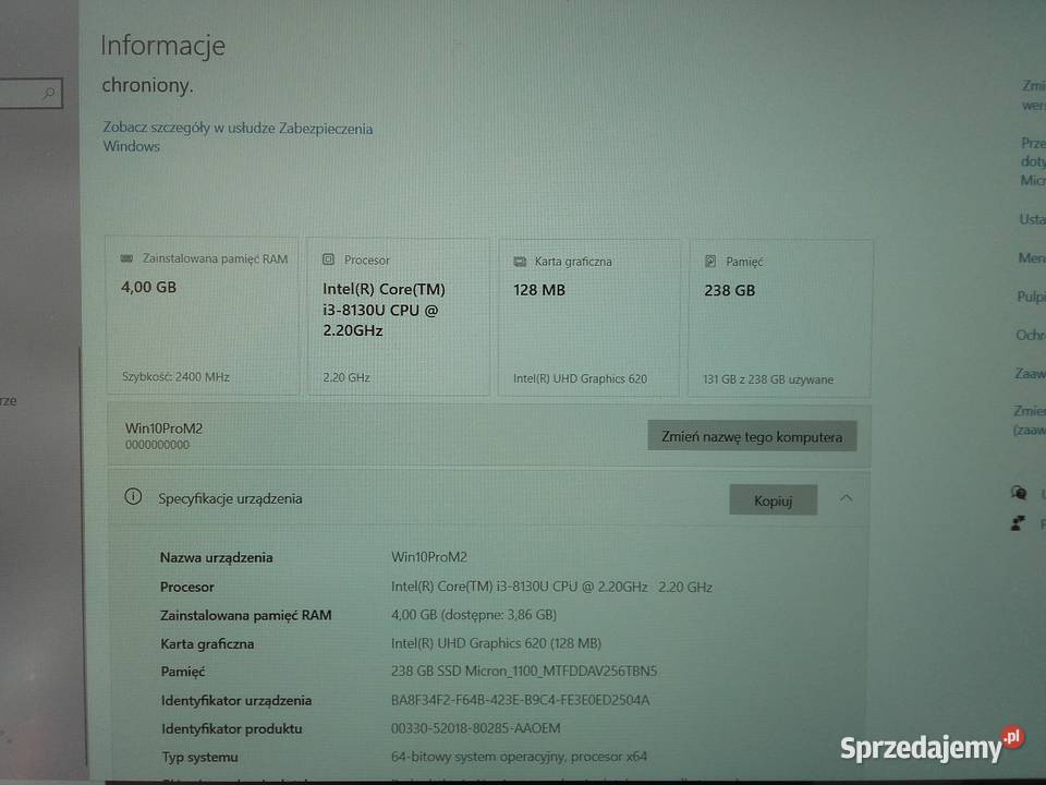 RAM Samsung DDR4 4GB laptopowa 3200MHz CL22 12V Pamięci kujawsko-pomorskie Bydgoszcz