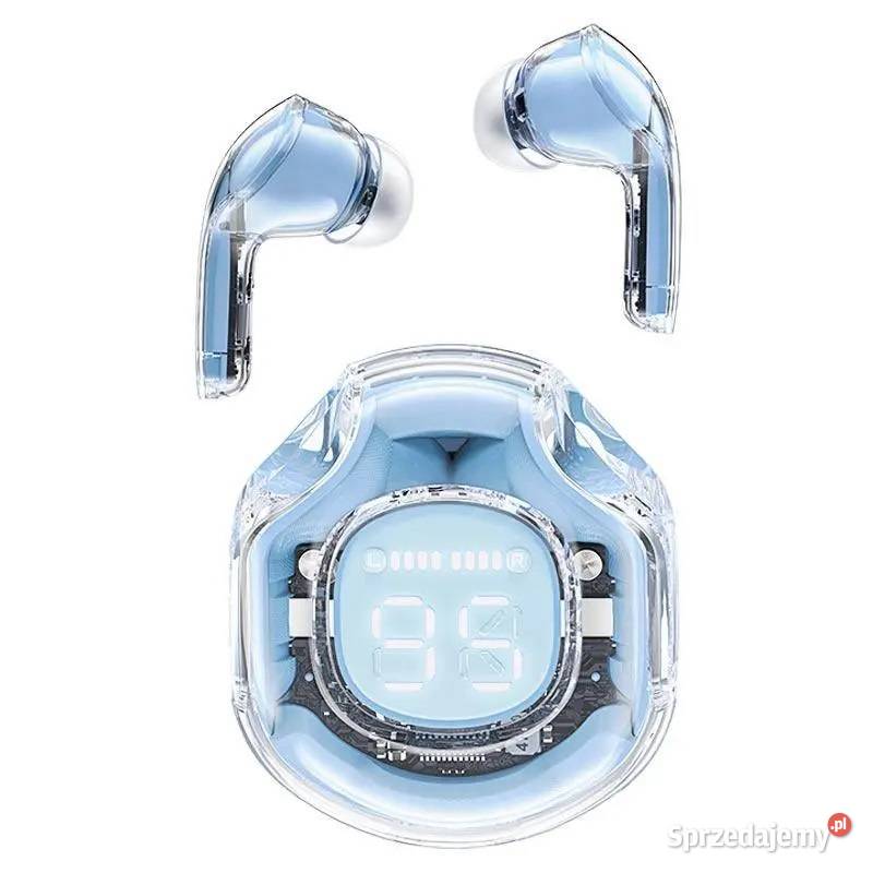 SŁUCHAWKI DOKANAŁOWE TWS T8 NIEBIESKIE Zestawy słuchawkowe Rzeszów