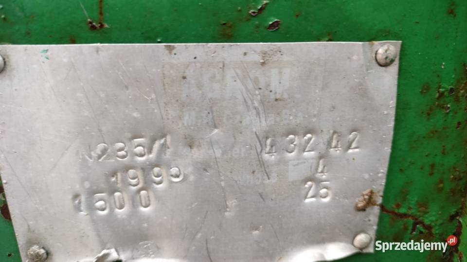 Rozrzutnik obornika dwuosiowy Czarna Białostocka Łuków